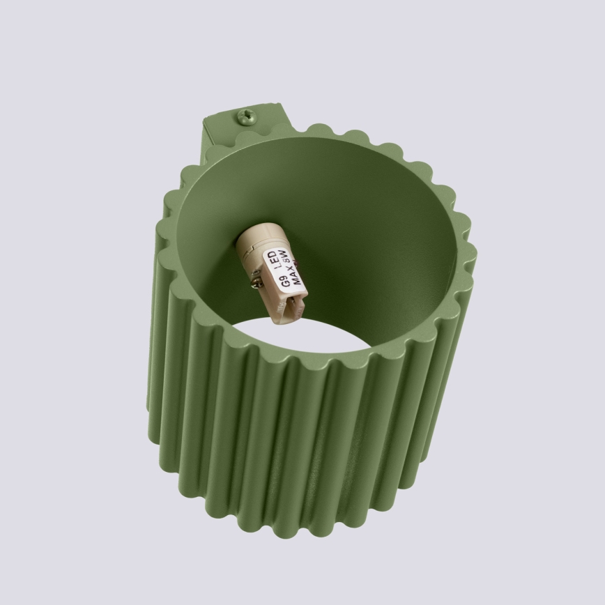 Sieninis šviestuvas AURA 1xG9/10W/230V žalias