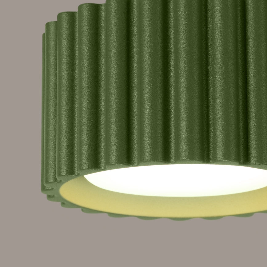 Taškinis šviestuvas AURA 1xGX53/10W/230V skersmuo 10 cm žalias