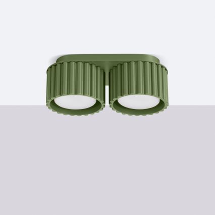 Taškinis šviestuvas AURA 2xGX53/10W/230V žalias