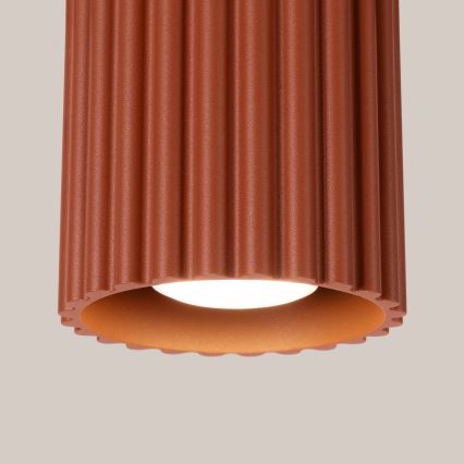 Taškinis šviestuvas AURA 1xGU10/10W/230V pr. 10 cm oranžinis