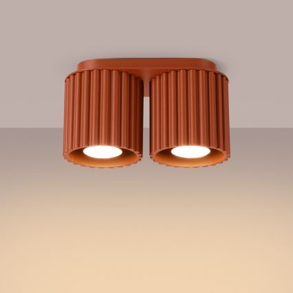 Taškinis šviestuvas AURA 2xGU10/10W/230V oranžinis