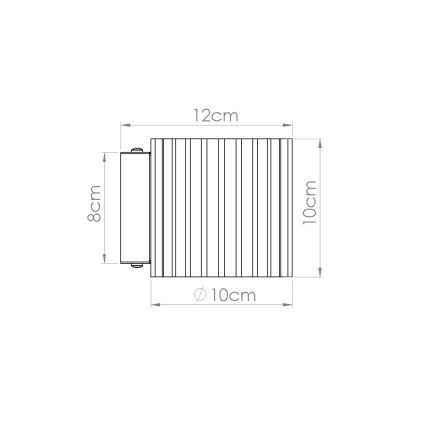 Sieninis šviestuvas AURA 1xG9/10W/230V oranžinis