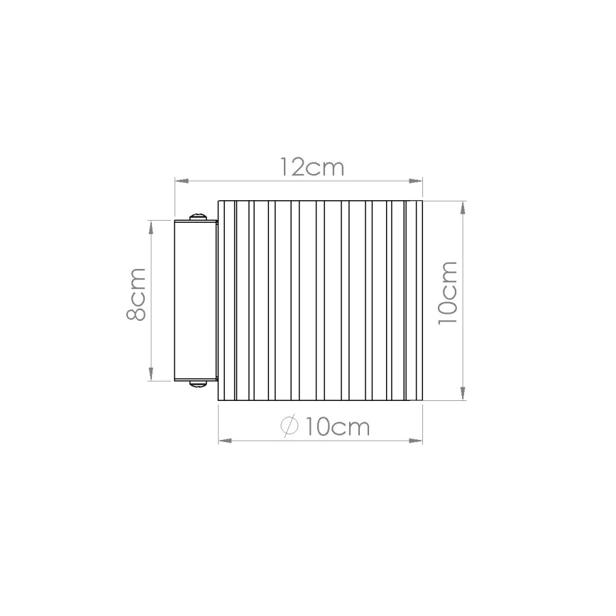 Sieninis šviestuvas AURA 1xG9/10W/230V oranžinis