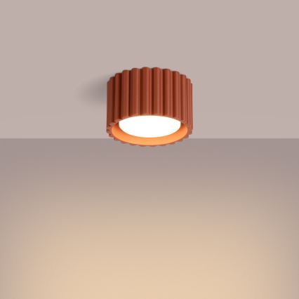 Taškinis šviestuvas AURA 1xGX53/10W/230V skersmuo 10 cm oranžinis