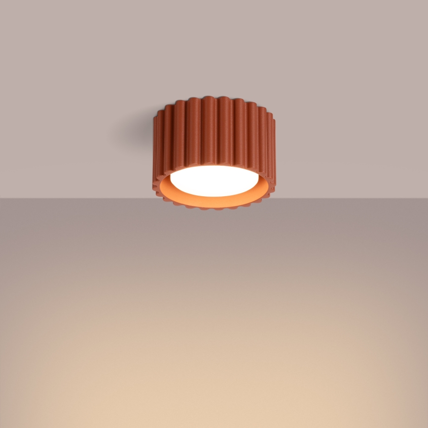 Taškinis šviestuvas AURA 1xGX53/10W/230V skersmuo 10 cm oranžinis
