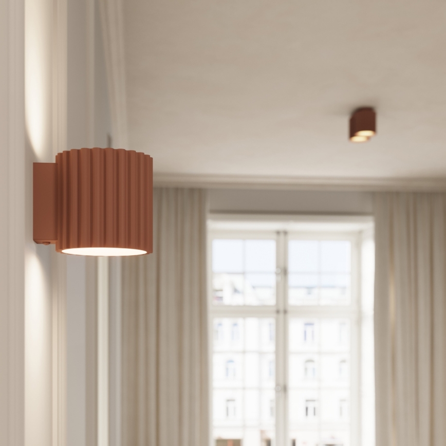 Taškinis šviestuvas AURA 2xGU10/10W/230V rudas