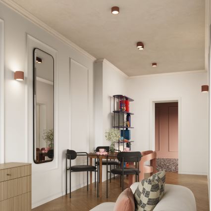 Taškinis šviestuvas AURA, 1xGX53/10W/230V, 6 cm, rudas