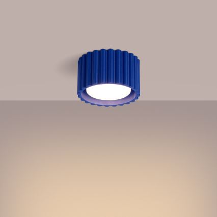 Taškinis šviestuvas AURA 1xGX53/10W/230V, skersmuo 10 cm, mėlynas