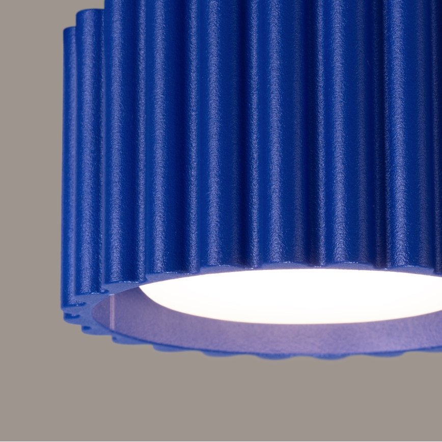 Taškinis šviestuvas AURA 1xGX53/10W/230V, skersmuo 10 cm, mėlynas