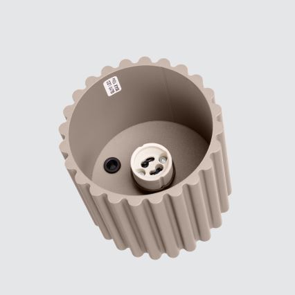 Taškinis šviestuvas AURA 1xGU10/10W/230V, Ø 10 cm, taupe