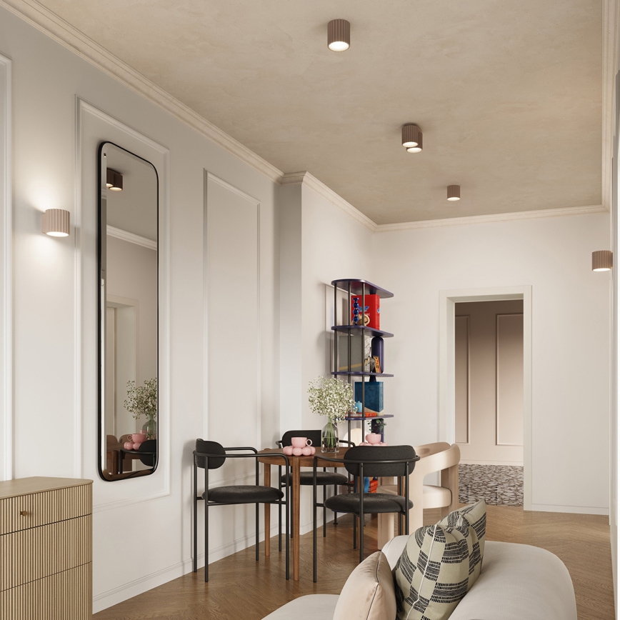 Taškinis šviestuvas AURA 2xGU10/10W/230V taupe