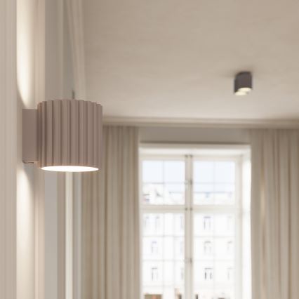 Taškinis šviestuvas AURA 2xGU10/10W/230V taupe