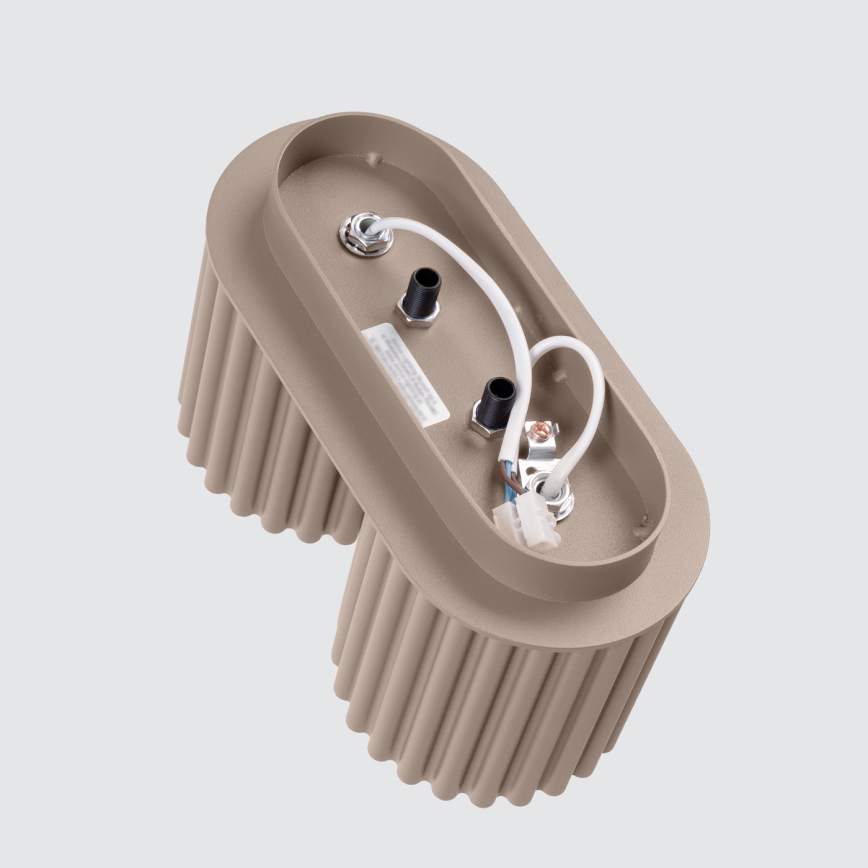 Taškinis šviestuvas AURA 2xGU10/10W/230V taupe