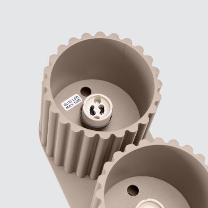 Taškinis šviestuvas AURA 2xGU10/10W/230V taupe