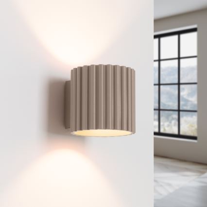 Sieninis šviestuvas AURA 1xG9/10W/230V taupe