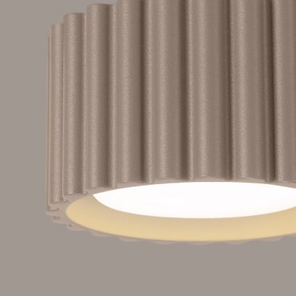 Taškinis šviestuvas AURA 1xGX53/10W/230V Ø 10 cm pilkšvai rudas