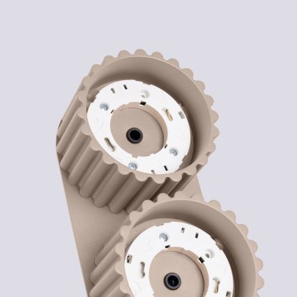 Taškinis šviestuvas AURA 2xGX53/10W/230V pilkšvai rudos spalvos