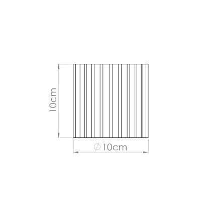 Taškinis šviestuvas AURA 1xGU10/10W/230V, skersmuo 10 cm, raudonas