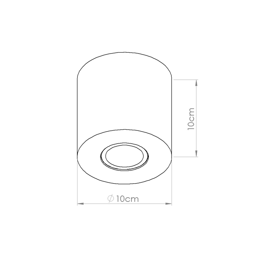 Taškinis šviestuvas ORBIS 1xGU10/10W/230V betonas/žalia
