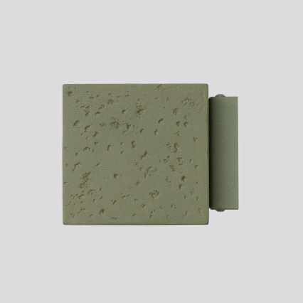 Sieninis taškinis šviestuvas QUAD 1xG9/8W/230V betonas/žalia