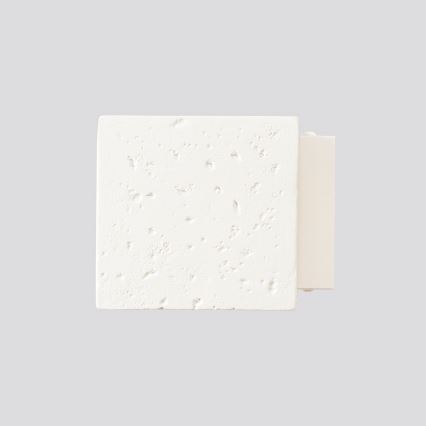 Sieninis taškinis šviestuvas QUAD 1xG9/8W/230V, betono/kreminės spalvos