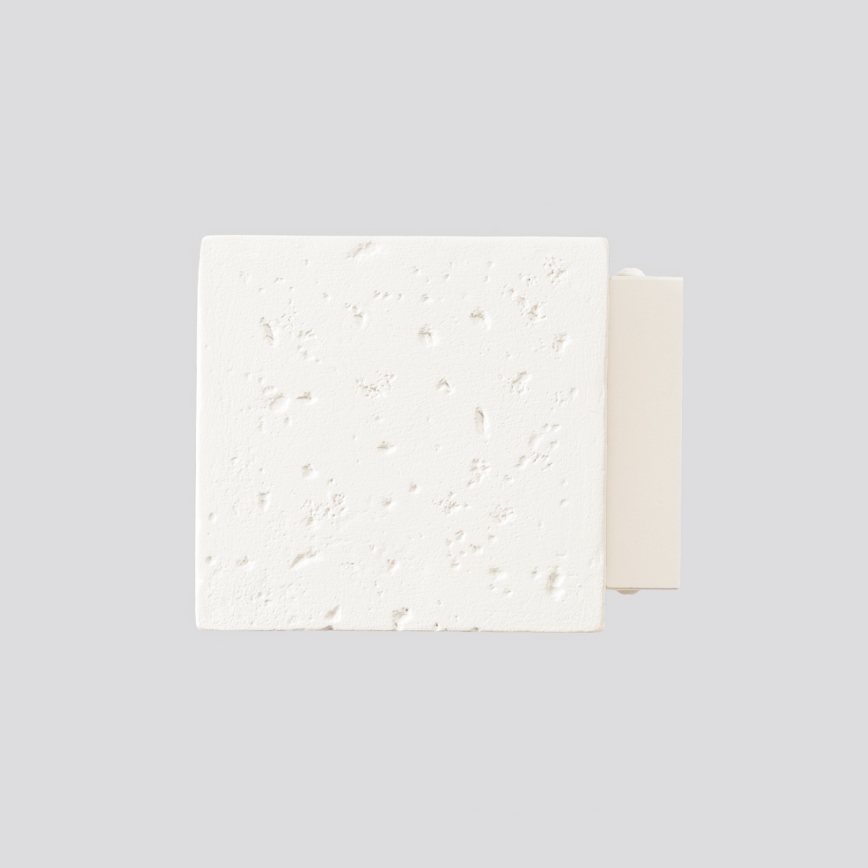 Sieninis taškinis šviestuvas QUAD 1xG9/8W/230V, betono/kreminės spalvos