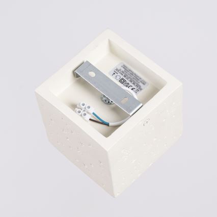 Taškinis šviestuvas QUAD 1xGU10/10W/230V betonas/kreminė