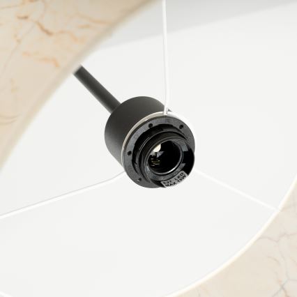 Pakabinamas šviestuvas su laidu NEVIA 1xE27/15W/230V Ø 40 cm, smėlinė/marmuro dekoras