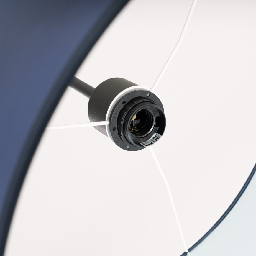 Pakabinamas šviestuvas su laidu NEVIA 1xE27/15W/230V, skersmuo 40 cm, mėlynas