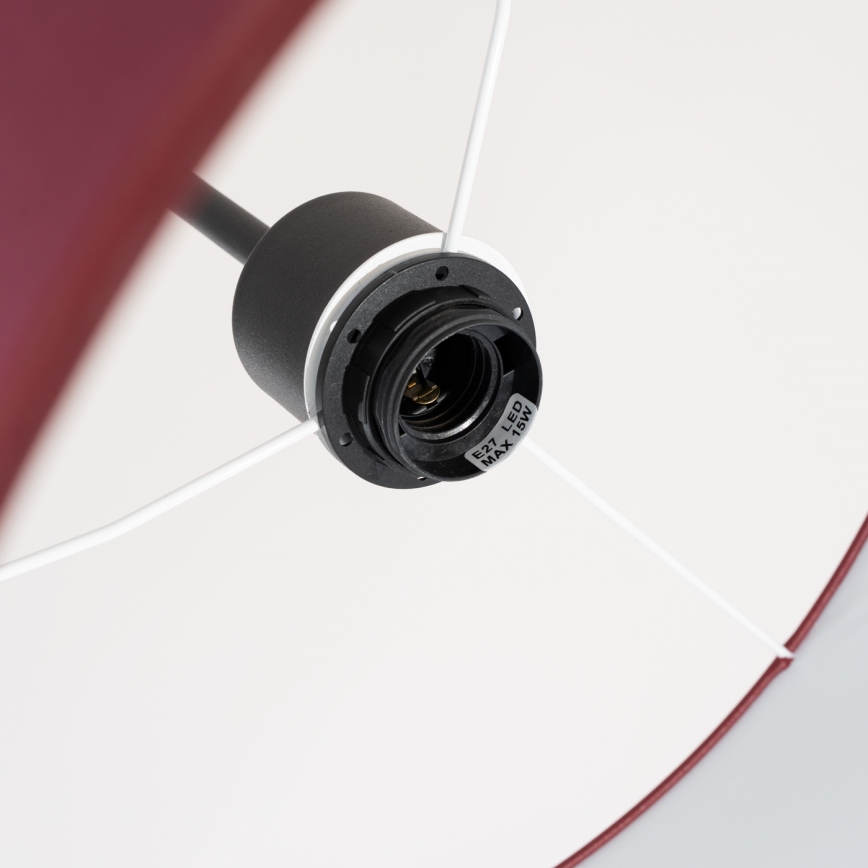 Pakabinama liustra ant laido NEVIA 1xE27/15W/230V pr. 40 cm raudona