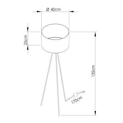 Pastatoma lempa NEVIA 1xE27/15W/230V smėlio spalvos/marmuro dekoras