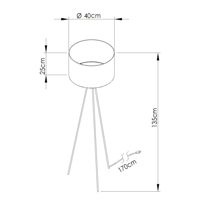 Pastatoma lempa NEVIA 1xE27/15W/230V smėlio spalvos/marmuro dekoras