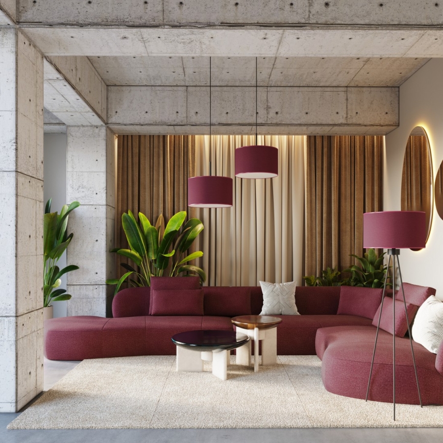 Grindinė lempa NEVIA 1xE27/15W/230V raudona