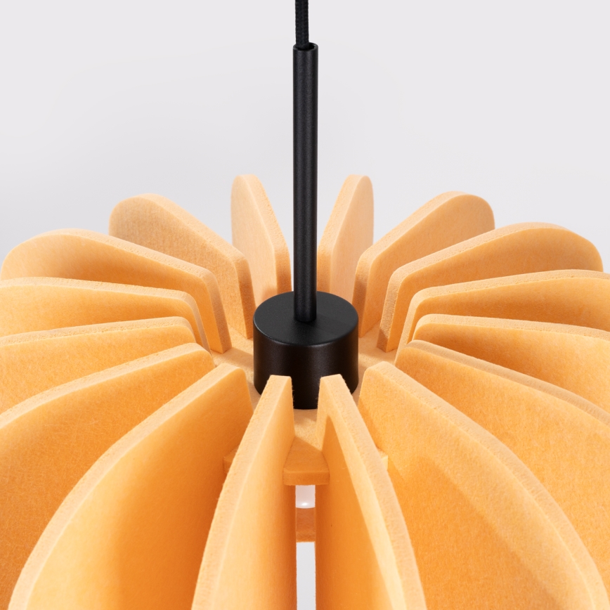 Pakabinamas šviestuvas ant laido MULA 1xE27/15W/230V Ø 45 cm geltonas