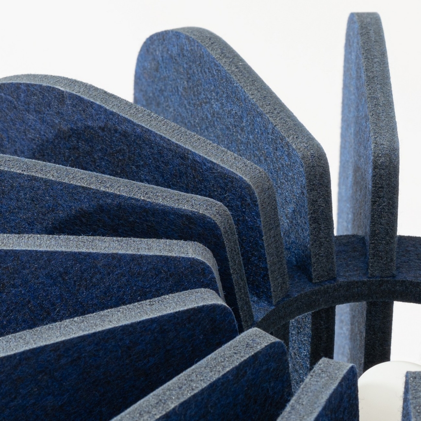 Grindinė lempa MULA 1xE27/15W/230V mėlyna