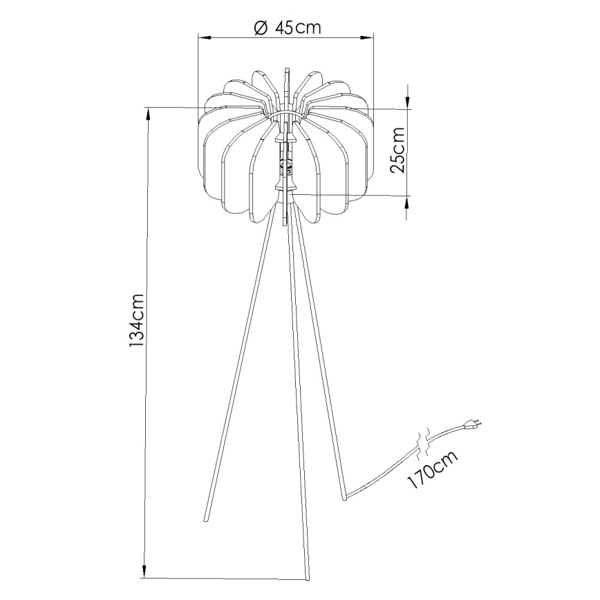 Grindinė lempa MULA 1xE27/15W/230V mėlyna