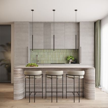 Pakabinamas šviestuvas su trosu ARCHE 2xG9/8W/230V juodas