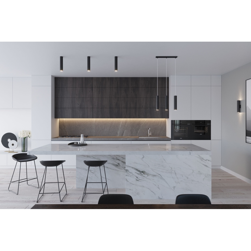 Pakabinamas šviestuvas ant laido LAGOS 2xGU10/10W/230V juodas