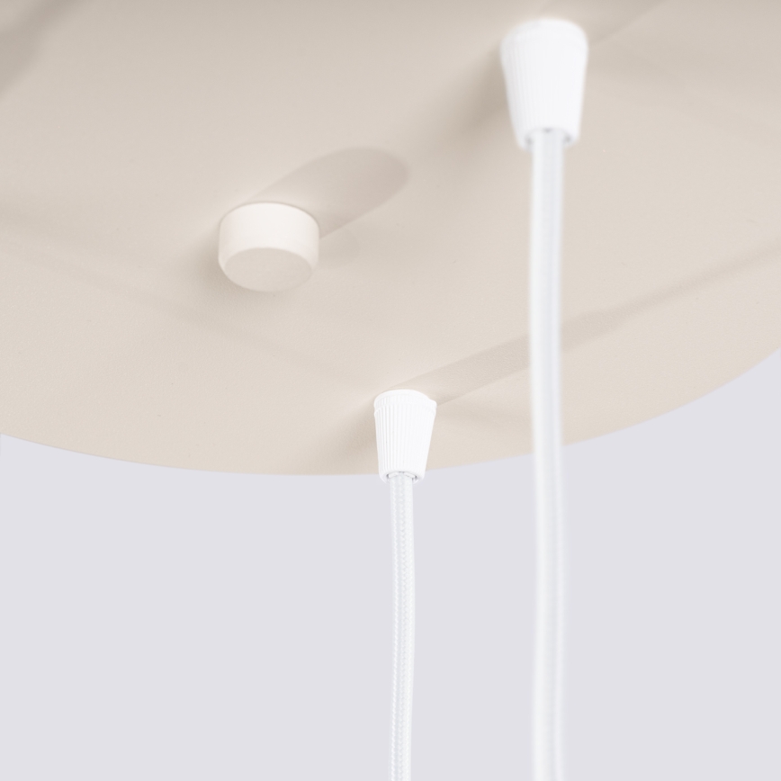 Pakabinama liustra ESTRIA ant laido, 3xE14/10W/230V, skersmuo 30 cm, kreminė