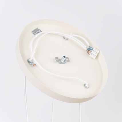 Pakabinama liustra ESTRIA ant laido, 3xE14/10W/230V, skersmuo 30 cm, kreminė