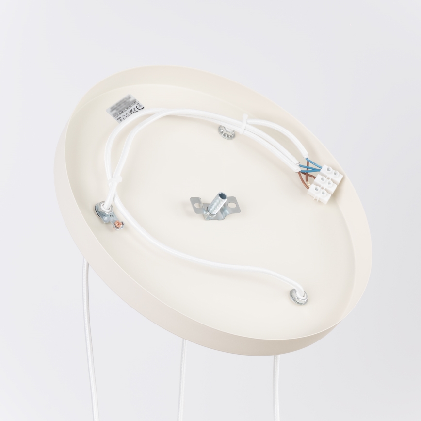 Pakabinama liustra ESTRIA ant laido, 3xE14/10W/230V, skersmuo 30 cm, kreminė