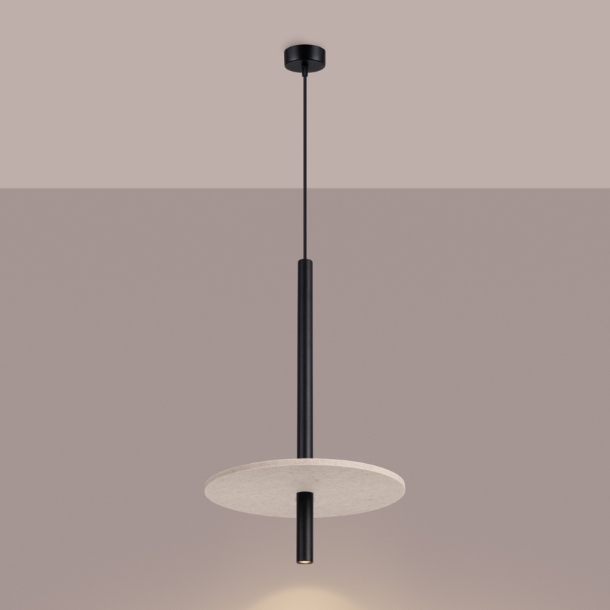 Pakabinama liustra FELTRO ant laido 1xG9/8W/230V juoda/kreminė