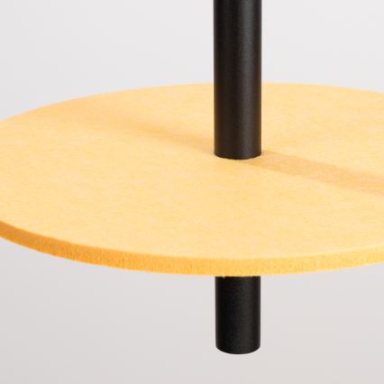 Pakabinamas šviestuvas ant troselio FELTRO 1xG9/8W/230V juoda/geltona