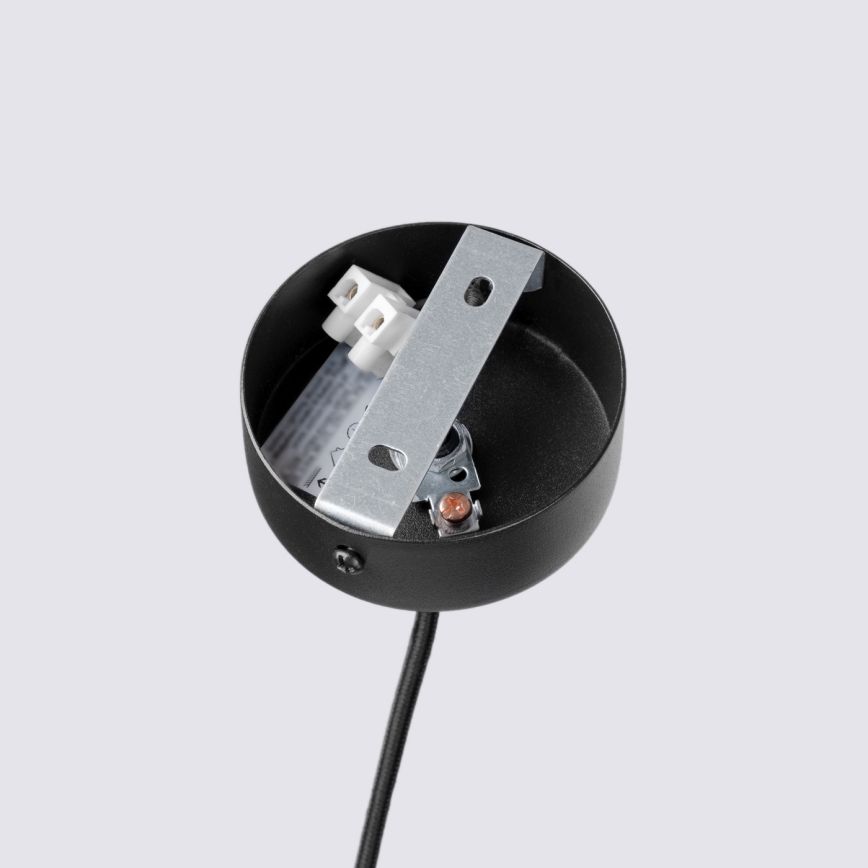 Pakabinamas šviestuvas ant laido PELTA 1xGU10/10W/230V juoda/geltona