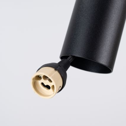 Pakabinamas šviestuvas ant laido PELTA 1xGU10/10W/230V juoda/mėlyna