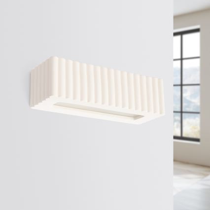 Sieninis šviestuvas RIGATA 1xE27/15W/230V keramika/balta