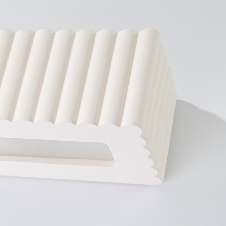 Sieninis šviestuvas RIGATA 1xE27/15W/230V keramika/balta