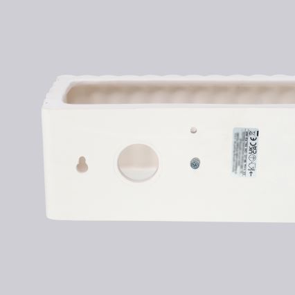 Sieninis šviestuvas RIGATA 1xE27/15W/230V keramika/balta