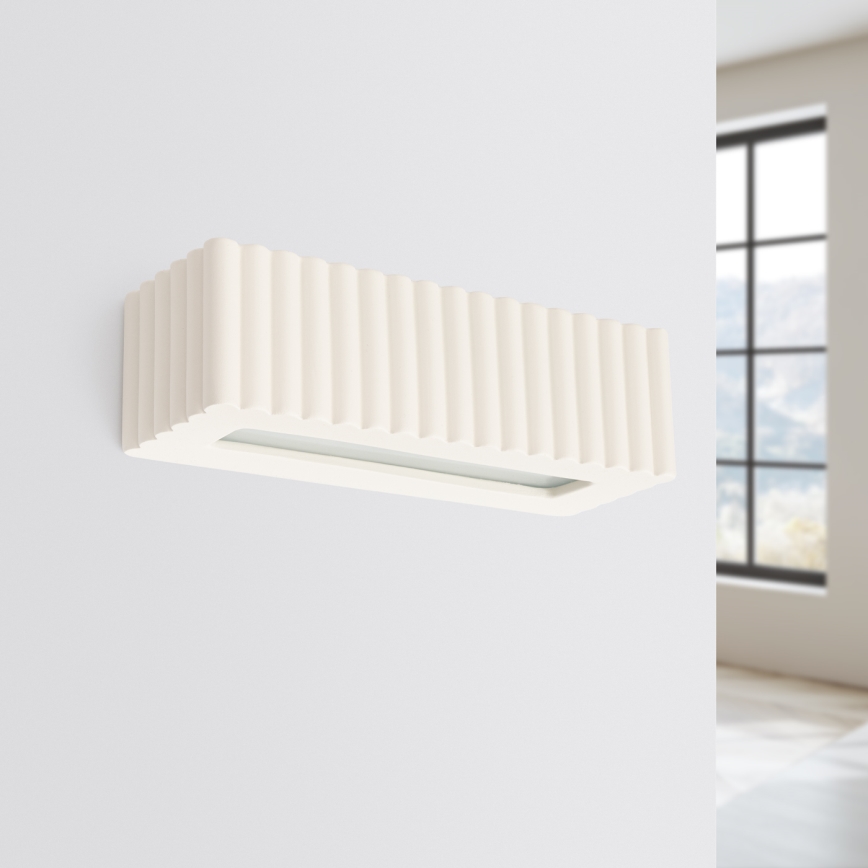 Sieninis šviestuvas RIGATA 1xE27/15W/230V keramika/kreminė