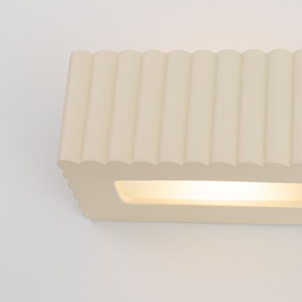 Sieninis šviestuvas RIGATA 1xE27/15W/230V keramika/kreminė